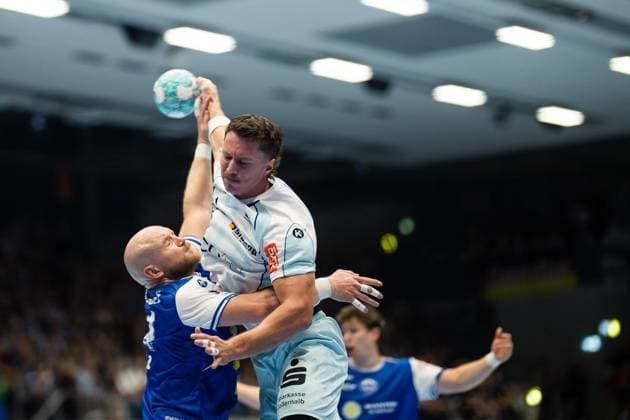HANDBALL OPEL HBL THSV EISENACH HBW BALINGEN WEILSTETTEN ** FOR EDITORIAL PURPOSES ONLY ** EDITORIAL USE ONLY ** p September 3, 2026 Eisenach Handball Opel Handball 1st Bundesliga Season 2026–2027 Werner Assmann Hall Matchday 2 ThSV Eisenach vs. HBW Balingen Weilstetten in the photo by Peter Walz 14 ThSV Eisenach in a duel with Mex Raguse 6 HBW Balingen Weilstetten Germany Thuringia Eisenach Copyright SaschaxFromm Copyright: SaschaxFromm doc87g10kd53nncxgwc1bex ,EDITORIAL USE ONLY Copyright: SaschaxFromm