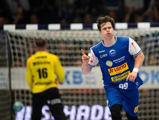 HANDBALL OPEL HBL THSV EISENACH HBW BALINGEN WEILSTETTEN ** FOR EDITORIAL PURPOSES ONLY ** EDITORIAL USE ONLY ** p 03 09 2026 Eisenach Handball Opel Handball 1st Bundesliga Season 2026–2027 Werner Assmann Hall Matchday 2 ThSV Eisenach vs. HBW Balingen Weilstetten in the photo by Tillman Leu 99 ThSV Eisenach celebrates Germany Thuringia Eisenach Copyright SaschaxFromm Copyright: SaschaxFromm doc87g11hfsms21mmwhbh0v ,EDITORIAL USE ONLY Copyright: SaschaxFromm