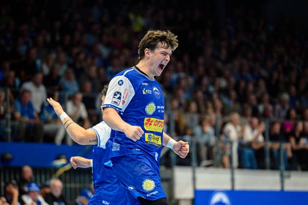 Tillman Leu, ThSV Eisenach, 99 celebrating GER, ThSV Eisenach vs. HBW Balingen Weilstetten, 1 Opel Handball Bundesliga, Handball, Matchday 2, 2026–2027 Season, September 3, 2026, GER, ThSV Eisenach vs. HBW Balingen Weilstetten, 1st Opel Handball Bundesliga, Handball, Matchday 2, 2026–2027 season, September 3, 2026, Eisenach Copyright: xMartinxHerbstx