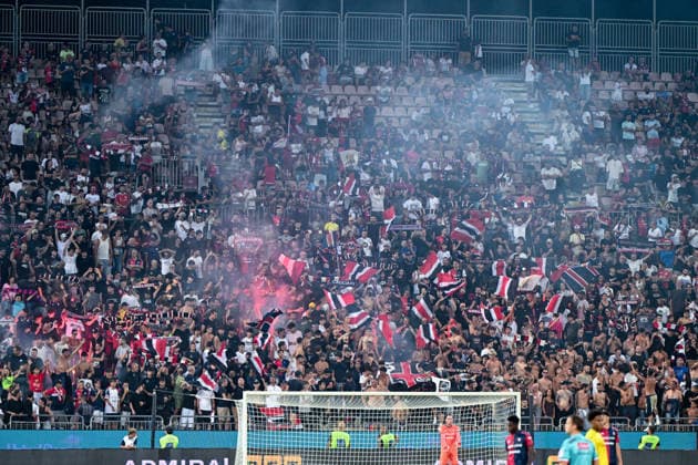 Curva Nord supporters of Cagliari Calcio during the Coppa Italia Frecciarossa soccer match between Cagliari Calcio and Hellas Verona at the Unipol Domus in Cagliari, Sardinia - Thursday 3rd september 2026. - Soccer  Copyright: xGianlucaxZuddas LaPressex