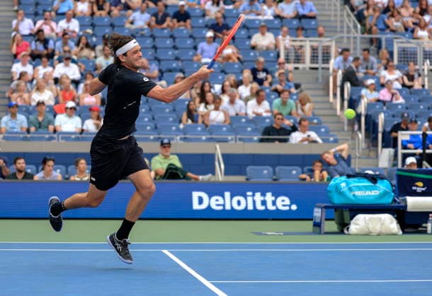 US Open tennis tournament - Day 5 Taylor Fritz of USA in action against Mattia Bellucci of Italy during the Men s Singles second round of the US Open Tennis Championships in Flushing Meadows, New York, USA, 03 September 2026. FLUSHING MEADOWS NEW YORK United States  Copyright: xCRISTOBALxHERRERA-ULASHKEVICHx