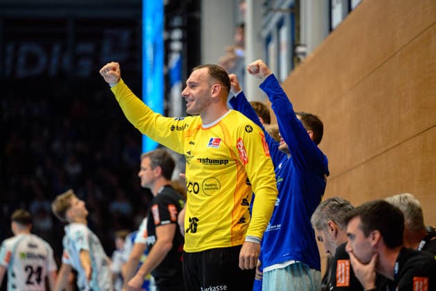 Vladimir Cupara HBW Balingen Weilstetten, 16 GER, ThSV Eisenach vs. HBW Balingen Weilstetten, 1 Opel Handball Bundesliga, Handball, Matchday 2, 2026–2027 Season, September 3, 2026 (GER), ThSV Eisenach vs. HBW Balingen Weilstetten, 1st Opel Handball Bundesliga, Handball, Matchday 2, 2026–2027 season, September 3, 2026, Eisenach Copyright: xMartinxHerbstx