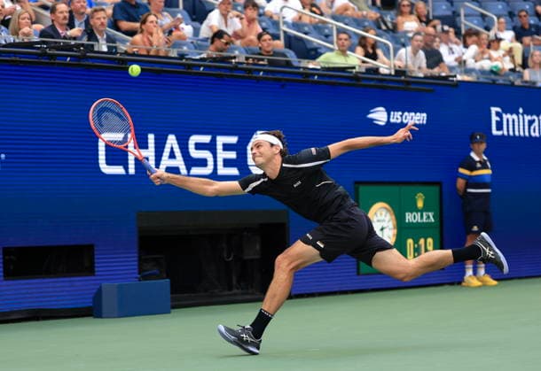 US Open tennis tournament - Day 5 Taylor Fritz of USA in action against Mattia Bellucci of Italy during the Men s Singles second round of the US Open Tennis Championships in Flushing Meadows, New York, USA, 03 September 2026. FLUSHING MEADOWS NEW YORK United States  Copyright: xCRISTOBALxHERRERA-ULASHKEVICHx
