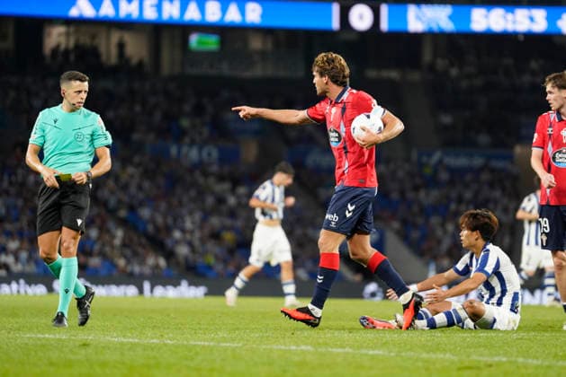 Marcos Alonso seen during LaLiga EA Sports 26 27 game between teams of Real Sociedad and Celta Vigo (Mickael Ducint Ball Raw Images) San Sebastian Estadio Anoeta Spain Copyright: xMickaelxDucintx mickaelducint_RealSociedad_Celta480