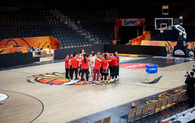 China Team Practice - FIBA Women s Basketball World Cup 2026. The China national team, Nationalteam practices at the FIBA Women s Basketball World Cup 2026 in Berlin, Germany, on September 3, 2026. Berlin Germany  Copyright: xMarcinxGolbax originalFilename:golba-chinatea260903_npFrE.jpg