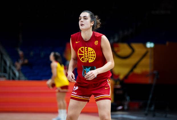 Spain Team Practice - FIBA Women s Basketball World Cup 2026. Paula Ginzo is seen during practice of the Spain national team, Nationalteam at the FIBA Women s Basketball World Cup 2026 in Berlin, Germany, on September 3, 2026. Berlin Germany  Copyright: xMarcinxGolbax originalFilename:golba-spaintea260903_npIbv.jpg