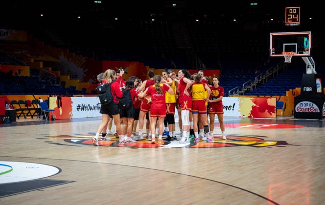 Spain Team Practice - FIBA Women s Basketball World Cup 2026. Spain national team, Nationalteam practices at the FIBA Women s Basketball World Cup 2026 in Berlin, Germany, on September 3, 2026. Berlin Germany  Copyright: xMarcinxGolbax originalFilename:golba-spaintea260903_npGF7.jpg