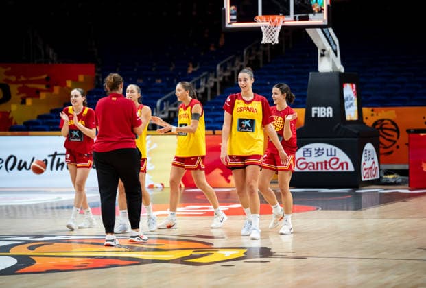 Spain Team Practice - FIBA Women s Basketball World Cup 2026. Spain national team, Nationalteam practices at the FIBA Women s Basketball World Cup 2026 in Berlin, Germany, on September 3, 2026. Berlin Germany  Copyright: xMarcinxGolbax originalFilename:golba-spaintea260903_npyVS.jpg