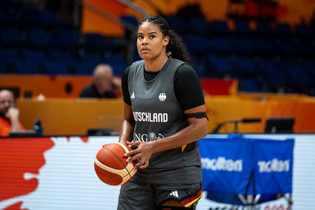Germany Team Practice - FIBA Women s Basketball World Cup 2026. Nyara Sabally is seen during practice of the Germany national team, Nationalteam at the FIBA Women s Basketball World Cup 2026 in Berlin, Germany, on September 3, 2026. Berlin Germany  Copyright: xMarcinxGolbax originalFilename:golba-germanyt260903_npbCP.jpg