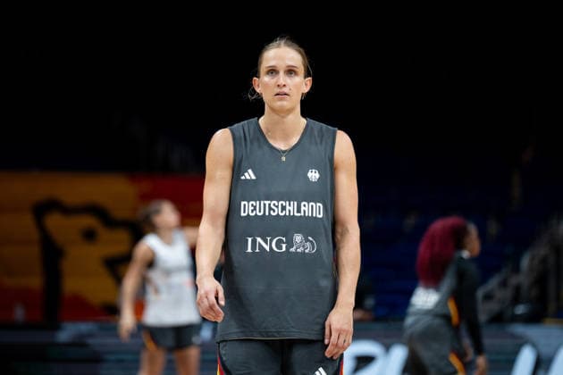 Germany Team Practice - FIBA Women s Basketball World Cup 2026. Leonie Fiebich practices with the Germany national team, Nationalteam at the FIBA Women s Basketball World Cup 2026 in Berlin, Germany, on September 3, 2026. Berlin Germany  Copyright: xMarcinxGolbax originalFilename:golba-germanyt260903_npK8K.jpg