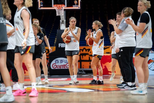 Germany Team Practice - FIBA Women s Basketball World Cup 2026. The Germany national team, Nationalteam practices at the FIBA Women s Basketball World Cup 2026 in Berlin, Germany, on September 3, 2026. Berlin Germany  Copyright: xMarcinxGolbax originalFilename:golba-germanyt260903_nplBY.jpg