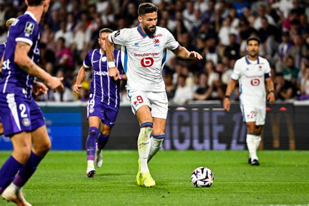 FOOTBALL : Toulouse vs Lille - 3eme Journee de Ligue 1 McDonald S - Toulouse - 03 09 2026 Olivier Giroud (losc) Toulouse  Copyright: xThierryxBretonx