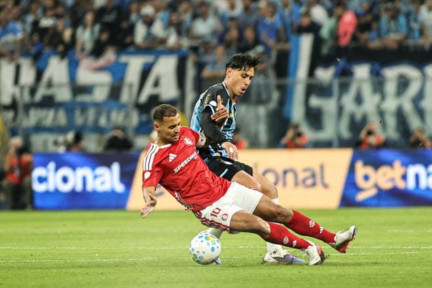 Fußball, Brasilien, Gremio Porto Alegre - SC Internacional Porto Alegre Grêmio x Internacional PORTO ALEGRE, RS - 03.09.2026: GRÃªMIO X INTERNACIONAL - Photo taken during the GrÃªmio vs. Internacional match at the Arena do GrÃªmio in Porto Alegre, RS, during the second leg of the 2026 Copa do Brasil quarter-finals. (Photo: Gabriel Haesbaert Fotoarena) x3009241x  GabrielxHaesbaert