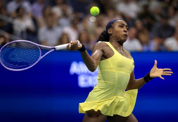US Open tennis tournament - Day 5 Coco Gauff of the USA in action against Paula Badosa of Spain during the Women s Singles second round of the US Open Tennis Championships in Flushing Meadows, New York, USA, 03 September 2026. FLUSHING MEADOWS NEW YORK United States  Copyright: xCRISTOBALxHERRERA-ULASHKEVICHx