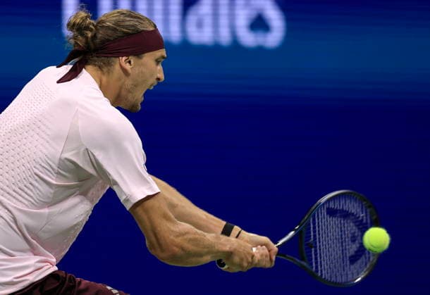 US Open tennis tournament - Day 5 Alexander Zverev of Germany in action against Quentin Halys of France during the Men s Singles second round of the US Open Tennis Championships in Flushing Meadows, New York, USA, 03 September 2026. FLUSHING MEADOWS NEW YORK United States  Copyright: xCRISTOBALxHERRERA-ULASHKEVICHx