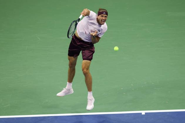 US Open tennis tournament - Day 5 Alexander Zverev of Germany in action against Quentin Halys of France during their Men™s Singles second round match at the US Open Tennis Championships in the USTA Billie Jean King National Tennis Center in Flushing Meadows, New York, USA, 03 September 2026. FLUSHING MEADOWS NEW YORK United States  Copyright: xBRIANxHIRSCHFELDx