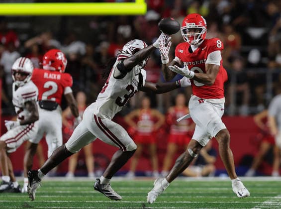 NCAA, College League, USA Football 2026: UMass V Rutgers SEP 3 September 3, 2026: UMass Minutemen safety Zeraun Daniel (38) knocks the pass from Rutgers Scarlet Knights wide receiver KJ Duff (8) during a NCAA football game between the UMass minutemen and the Rutgers Scarlet Knights at SHI Stadium in Piscataway, NJ. Mike Langish CSM (Credit Image: Ã‚Â Mike Langish Cal Media) (Credit Image: Â Mike Langish Cal Sport Media) Piscataway New Jersey United States of America EDITORIAL USE ONLY Copyright: xx ZUMA-20260903_zma_c04_105.jpg MikexLangishx csmphotothree516570