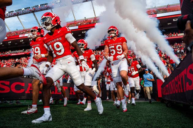 UMass Minutemen v Rutgers Scarlet Knights - NCAA, College League, USA FBS Football The Rutgers Scarlet Knights enter the field before an NCAA FBS football game at SHI Stadium in Piscataway, United States, on September 3, 2026. Piscataway United States  Copyright: xDanxSquicciarinix originalFilename:squicciarini-umassmin260903_np79F.jpg