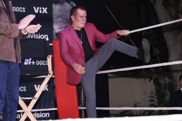 Chavez v Chavez Documentary Series press conference, PK, Pressekonferenz Former Mexican boxer Julio Cesar Chavez attends during the press conference for the ViX Original documentary series Chavez v. Chavez at Videocine. on September 3, 2026 in Mexico City, Mexico. (Photo by Yamak Perea Eyepix Group) Copyright: xYamakxPerea xEyepixxGroupx YP_03092026_197127