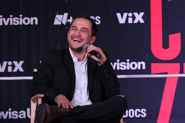 Chavez v Chavez Documentary Series press conference, PK, Pressekonferenz Carlos Sosa, documentary series producer speaks during the press conference for the ViX Original documentary series Chavez v. Chavez at Videocine. on September 3, 2026 in Mexico City, Mexico. (Photo by Yamak Perea Eyepix Group) Copyright: xYamakxPerea xEyepixxGroupx YP_03092026_197145