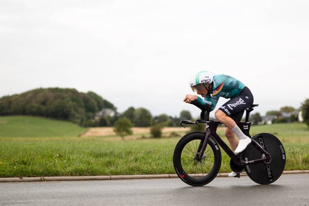 Cycling, Stage 1 of the Sauerland Tour, 13.5 km individual time trial, September 4, 2026, Ole Theiler (GER), REMBE rad net, Brilon, North Rhine-Westphalia, Germany Copyright: xMarcelxHilgerx
