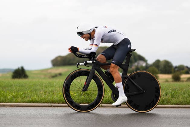 Cycling, Stage 1 of the Sauerland Tour, 13.5-km individual time trial, September 4, 2026 Eric Lutter (GER), Team Standert Brandenburg, Brilon, North Rhine-Westphalia, Germany Copyright: xMarcelxHilgerx