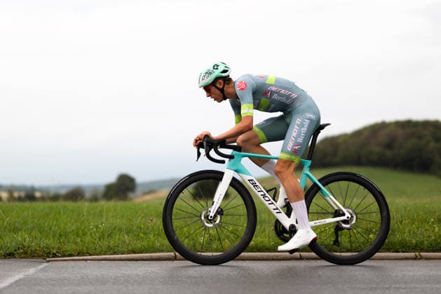 Cycling, Stage 1 of the Sauerland Tour, 13.5-km individual time trial, September 4, 2026, Tim Kößler (GER), Benotti Berthold, Brilon, North Rhine-Westphalia, Germany Copyright: xMarcelxHilgerx