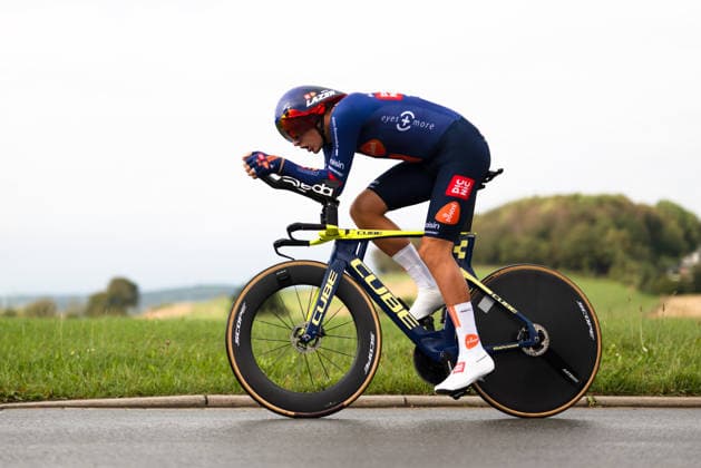 Cycling, Stage 1 of the Sauerland Tour, 13.5 km individual time trial, September 4, 2026, Thijs Vrij (NED), Wielerploeg Groot Amsterdam, Brilon, North Rhine-Westphalia, Germany Copyright: xMarcelxHilgerx