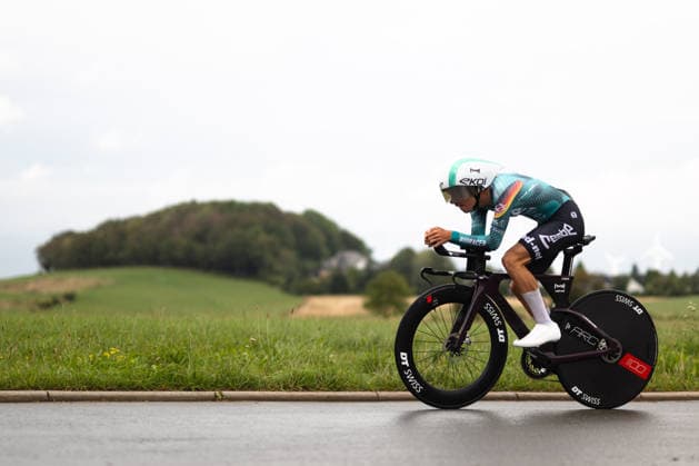 Cycling, Stage 1 of the Sauerland Tour, 13.5 km individual time trial, September 4, 2026, Mauro Brenner (GER), REMBE rad net Brilon, North Rhine-Westphalia, Germany Copyright: xMarcelxHilgerx