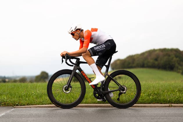 Cycling, Stage 1 of the Sauerland Tour, 13.5 km individual time trial, September 4, 2026, Lasse Schenkmann (GER), Siena Garden Racing, Brilon, North Rhine-Westphalia, Germany Copyright: xMarcelxHilgerx