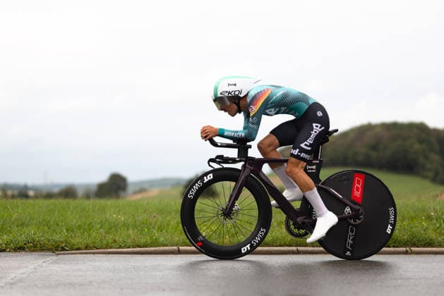 Cycling, Stage 1 of the Sauerland Tour, 13.5 km individual time trial, September 4, 2026 Mauro Brenner GER, REMBE rad net Brilon, North Rhine-Westphalia, Germany Copyright: xMarcelxHilgerx