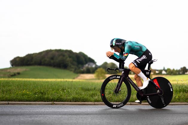 Cycling, Stage 1 of the Sauerland Tour, 13.5-km individual time trial, September 4, 2026, Leon Arenz (GER), REMBE rad net, Brilon, North Rhine-Westphalia, Germany Copyright: xMarcelxHilgerx