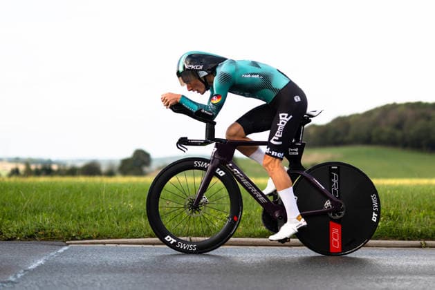 Cycling, Stage 1 of the Sauerland Tour, 13.5-km individual time trial, September 4, 2026, Leon Arenz (GER), REMBE rad net, Brilon, North Rhine-Westphalia, Germany Copyright: xMarcelxHilgerx