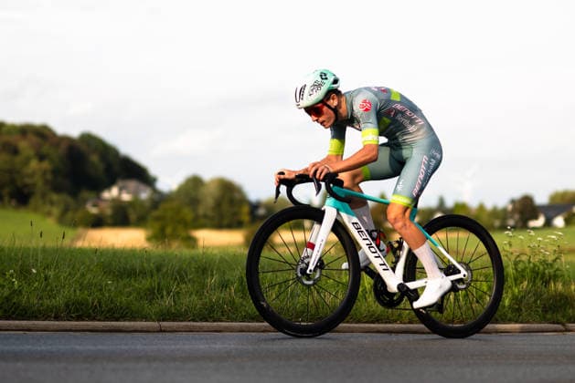 Cycling, Stage 1 of the Sauerland Tour, 13.5-km individual time trial, September 4, 2026: Eric Meinberg (GER), Benotti Berthold, Brilon, North Rhine-Westphalia, Germany Copyright: xMarcelxHilgerx