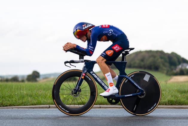 Cycling, Stage 1 of the Sauerland Tour, 13.5-km individual time trial, September 4, 2026, Finn O Brien (GBR), Picnic PostNL Development Team, Brilon, North Rhine-Westphalia, Germany Copyright: xMarcelxHilgerx