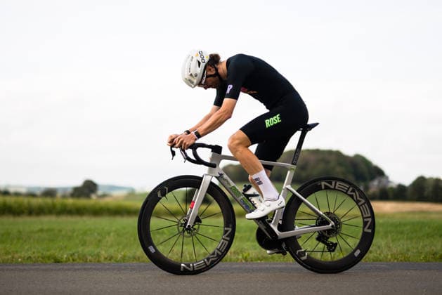 Cycling, Stage 1 of the Sauerland Tour, 13.5-km individual time trial, September 4, 2026, Michel Gießelmann (GER), Rose Racing Circle Brilon, North Rhine-Westphalia, Germany Copyright: xMarcelxHilgerx