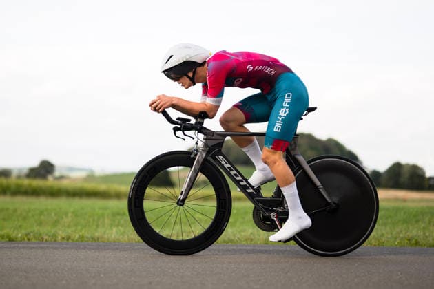 Cycling, Stage 1 of the Sauerland Tour, 13.5-km individual time trial, September 4, 2026 Constantin Frie GER, BIKE AID Südliche Weinstrasse Team Brilon North Rhine-Westphalia Germany Copyright: xMarcelxHilgerx