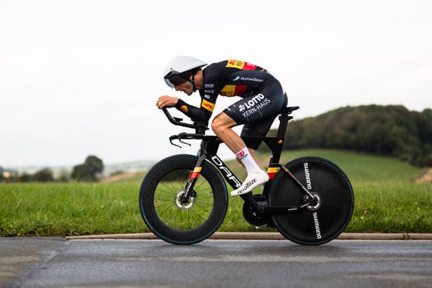 Cycling, Stage 1 of the Sauerland Tour, 13.5 km individual time trial, September 4, 2026 Ben Felix Jochum (GER), Team Lotto Kern Haus Outlet Montabaur Brilon North Rhine-Westphalia Germany Copyright: xMarcelxHilgerx
