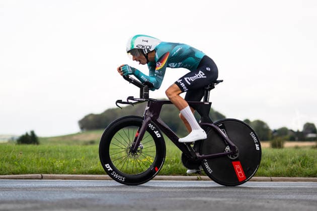 Cycling, Stage 1 of the Sauerland Tour, 13.5-km individual time trial, September 4, 2026, Jermaine Zemke (GER), REMBE rad net, Brilon, North Rhine-Westphalia, Germany Copyright: xMarcelxHilgerx
