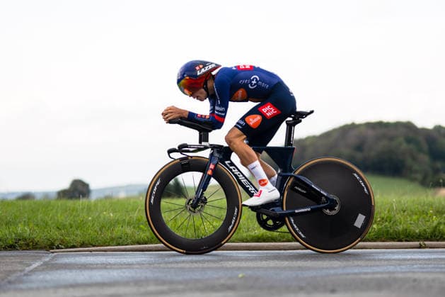 Cycling, Stage 1 of the Sauerland Tour, 13.5-km individual time trial, September 4, 2026, Lennes Jacobs (BEL), Picnic PostNL Development Team, Brilon, North Rhine-Westphalia, Germany Copyright: xMarcelxHilgerx