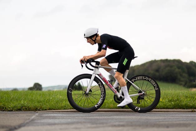 Cycling, Stage 1 of the Sauerland Tour, 13.5-km individual time trial, September 4, 2026, Jordan Habets (NED), Rose Racing Circle, Brilon, North Rhine-Westphalia, Germany Copyright: xMarcelxHilgerx