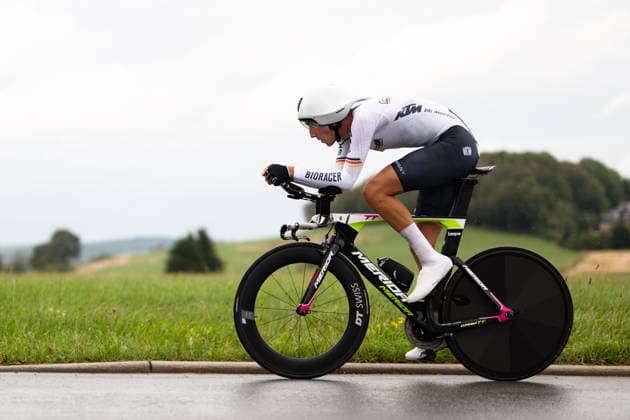 Cycling, Stage 1 of the Sauerland Tour, 13.5-km individual time trial, September 4, 2026, Marc Clauss (GER), German National Team, Brilon, North Rhine-Westphalia, Germany Copyright: xMarcelxHilgerx