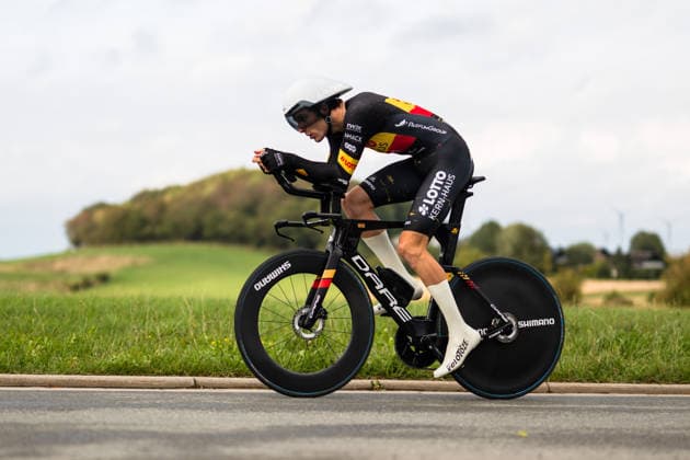 Cycling, Stage 1 of the Sauerland Tour, 13.5 km individual time trial, September 4, 2026 Eike Behrens (GER), Team Lotto Kern Haus Outlet Montabaur, Brilon, North Rhine-Westphalia, Germany Copyright: xMarcelxHilgerx