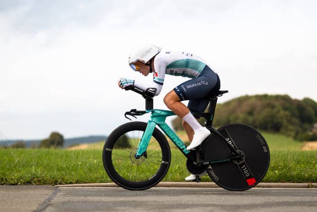 Cycling, Stage 1 of the Sauerland Tour, 13.5-km individual time trial, September 4, 2026, Michael Peter (GER), Run Race Solarpur, Brilon, North Rhine-Westphalia, Germany Copyright: xMarcelxHilgerx