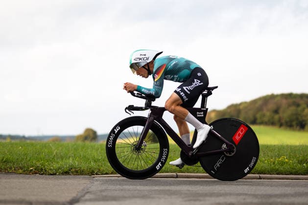 Cycling, Stage 1 of the Sauerland Tour, 13.5 km individual time trial, September 4, 2026 Johannes Adamietz (GER), REMBE rad net Brilon, North Rhine-Westphalia, Germany Copyright: xMarcelxHilgerx