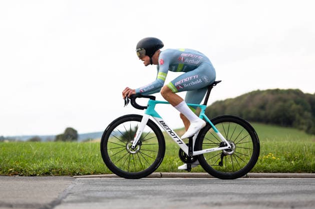 Cycling, Stage 1 of the Sauerland Tour, 13.5-km individual time trial, September 4, 2026, Calvin Dik (GER), Benotti Berthold, Brilon, North Rhine-Westphalia, Germany Copyright: xMarcelxHilgerx