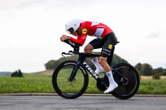 Cycling, Stage 1 of the Sauerland Tour, 13.5-km individual time trial, September 4, 2026 Kristian Egholm DEN, Lidl Trek Future Racing Brilon North Rhine-Westphalia Germany Copyright: xMarcelxHilgerx