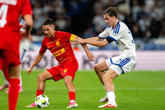 FC Copenhagen v FC Nordsjaelland, 3F Superliga football, Copenhagen, Denmark Copenhagen, Denmark. 03rd, September 2026. Nicklas Rojkjaer (L) of FC Nordsjaelland and William Clem (R) of FC Copenhagen seen during the 3F Superliga match between FC Copenhagen and FC Nordsjaelland at Parken in Copenhagen. Denmark, Copenhagen, Parken  Copyright: xGonzalesxPhoto TobiasxJorgensenx