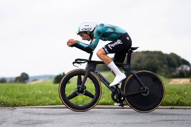 Cycling, Stage 1 of the Sauerland Tour, 13.5-km individual time trial, September 4, 2026 Miguel Heidemann GER, REMBE rad net Brilon North Rhine-Westphalia Germany Copyright: xMarcelxHilgerx
