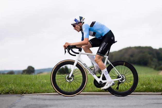 Cycling, Stage 1 of the Sauerland Tour, 13.5-km individual time trial, September 4, 2026 Jonas Melf (GER), MaxSolar Raymon Brilon, North Rhine-Westphalia, Germany Copyright: xMarcelxHilgerx